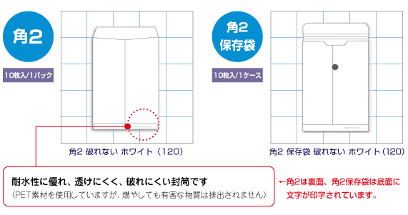 角2封筒 印刷